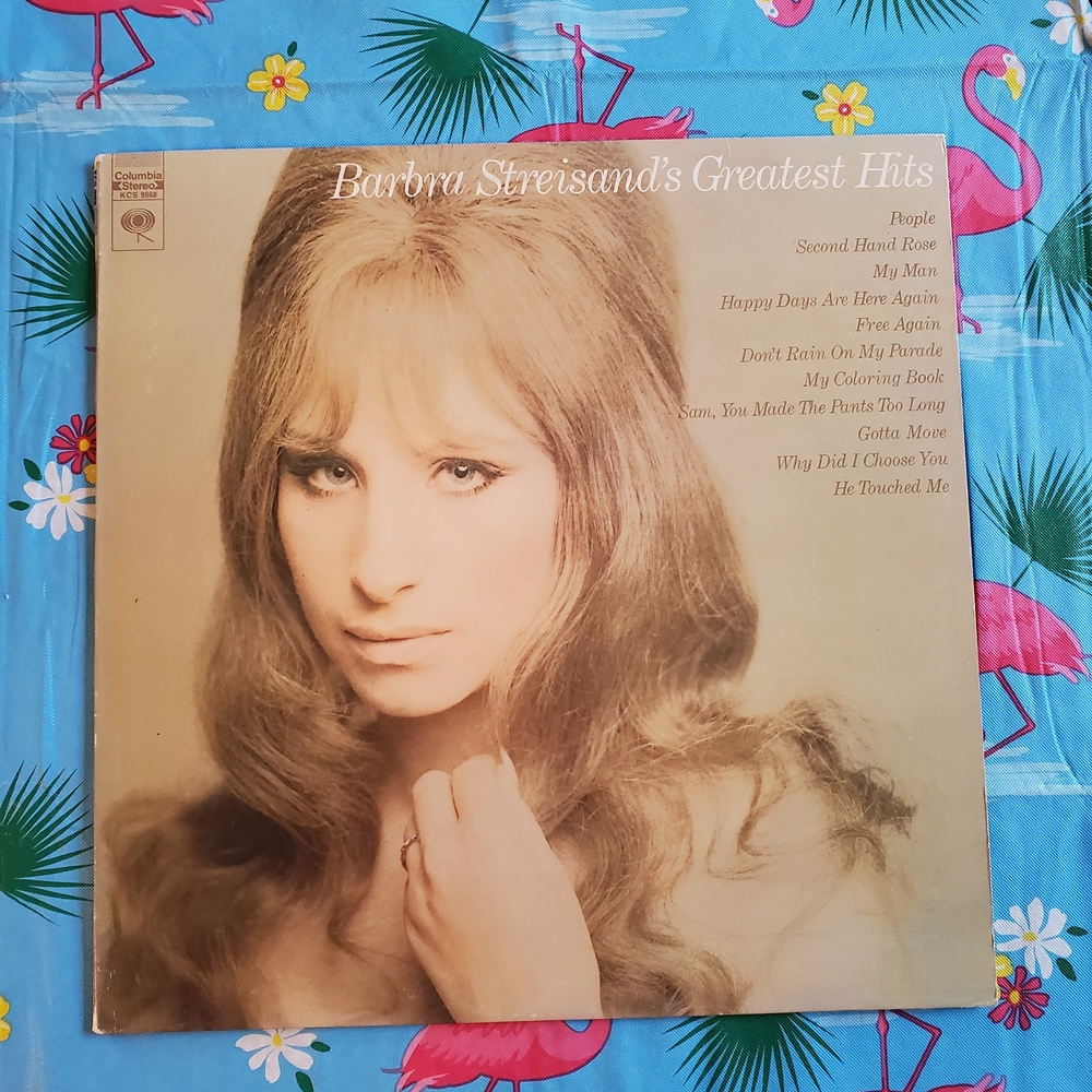 Warner Bros. Barbra Streisand Vinyl Record - Cream Cover